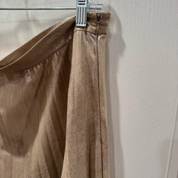 Anthropologie Maeve Shimmering Gold A-Line Skirt - Picture 4 of 4